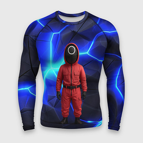 Мужской рашгард Игра в кальмара страж треугольник / 3D-принт – фото 1