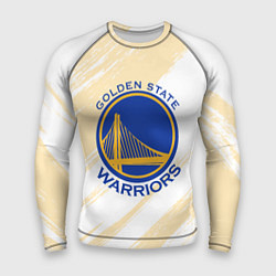 Рашгард мужской Голден Стэйт Уорриорз - пастельные тона, цвет: 3D-принт