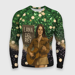 Рашгард мужской Lana Del Rey играет на гитаре, цвет: 3D-принт