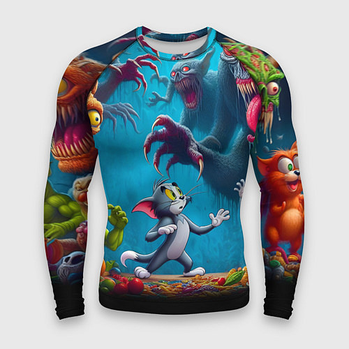 Мужской рашгард Кошмарный сон Тома - нейроарт фантазия / 3D-принт – фото 1