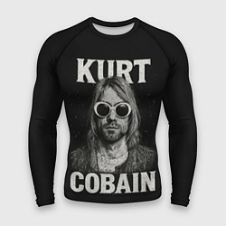 Рашгард мужской Курт Кобейн - гранж-арт, цвет: 3D-принт