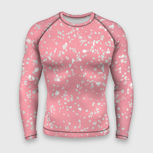 Мужской рашгард Искристый розовый терраццо / 3D-принт – фото 1