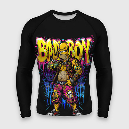 Мужской рашгард Гомер плохой парень / 3D-принт – фото 1