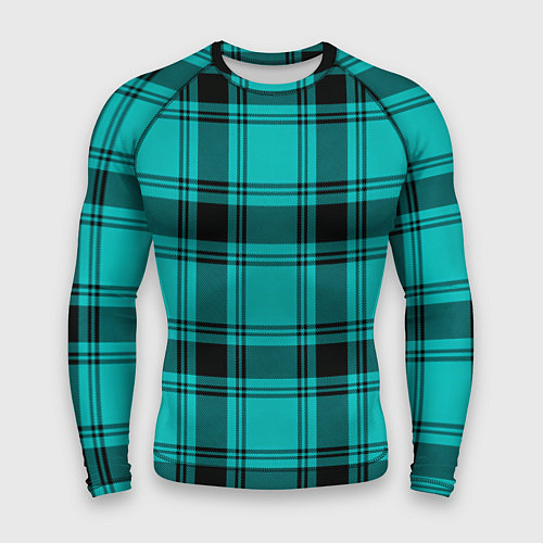 Мужской рашгард Checkered blue / 3D-принт – фото 1
