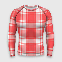 Мужской рашгард Checked red white
