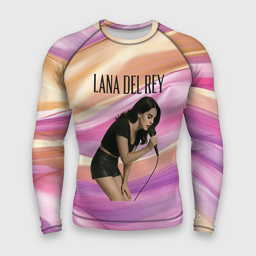 Мужской рашгард Lana Del Rey поет в микрофон / 3D-принт – фото 1