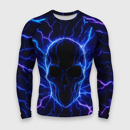 Мужской рашгард Электрический череп / 3D-принт – фото 1