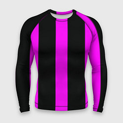 Мужской рашгард Color black pink lines