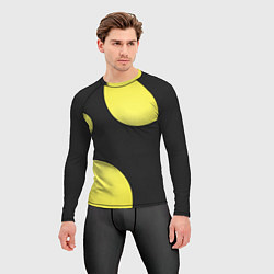 Рашгард мужской Лава лампа макро баланс абстракция с монохромом, цвет: 3D-принт — фото 2