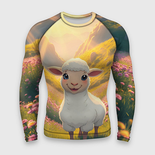 Мужской рашгард Забавный ягнёнок / 3D-принт – фото 1