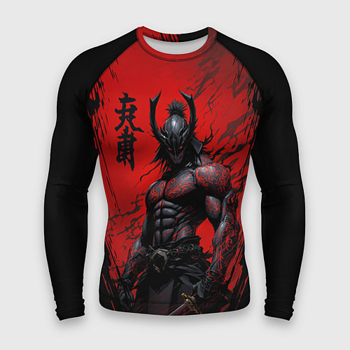 Мужской рашгард Они воин самурай / 3D-принт – фото 1