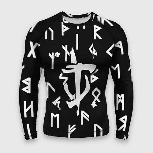 Мужской рашгард Doom магические символы / 3D-принт – фото 1