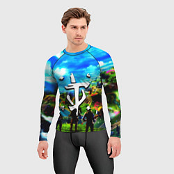 Рашгард мужской Fortnite x doom logo, цвет: 3D-принт — фото 2