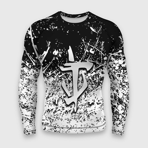 Мужской рашгард Doom краски всплеск кисти / 3D-принт – фото 1