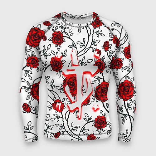 Мужской рашгард Doom розы / 3D-принт – фото 1