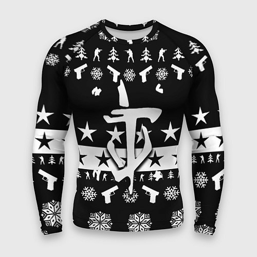 Мужской рашгард Doom x csgo winter / 3D-принт – фото 1