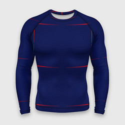 Рашгард мужской Color blue red stripes, цвет: 3D-принт