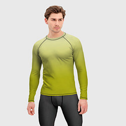 Рашгард мужской Градиент лаймовый, цвет: 3D-принт — фото 2