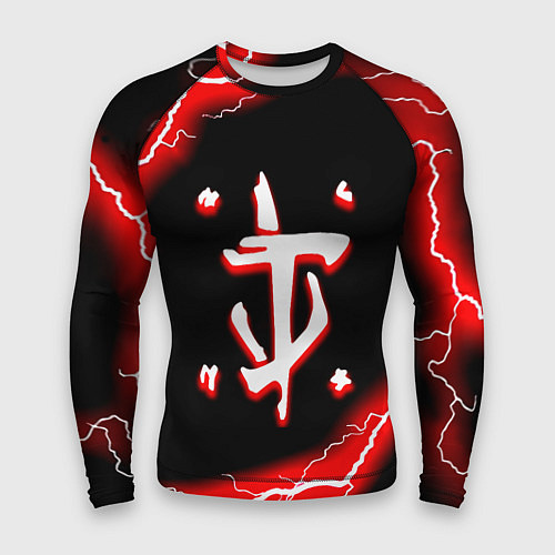 Мужской рашгард Doom красный шторм / 3D-принт – фото 1