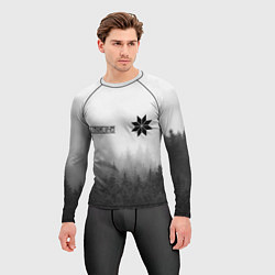 Рашгард мужской Лес - это мой храм, цвет: 3D-принт — фото 2