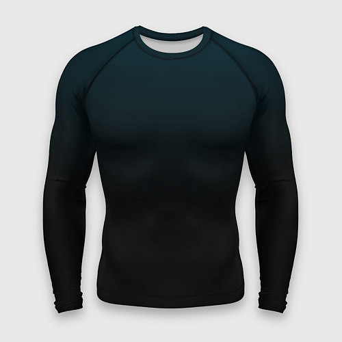 Мужской рашгард Морская глубина в чёрном / 3D-принт – фото 1