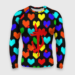 Рашгард мужской Doom love pixel pattern, цвет: 3D-принт