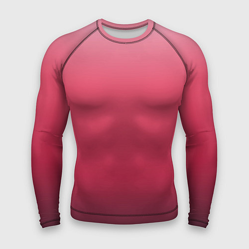Мужской рашгард Градиент гранатовый / 3D-принт – фото 1