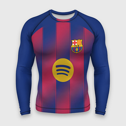 Мужской рашгард Барселона домашняя форма 2025 2026 / 3D-принт – фото 1