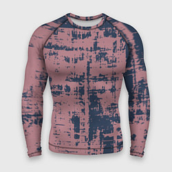 Рашгард мужской Текстура с потертостями сине-розовая, цвет: 3D-принт