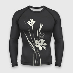Рашгард мужской Ваза с цветами, цвет: 3D-принт
