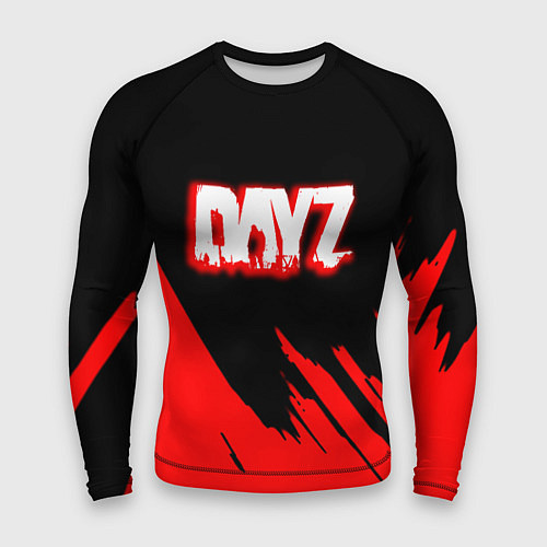 Мужской рашгард Dayz штрихи красок / 3D-принт – фото 1