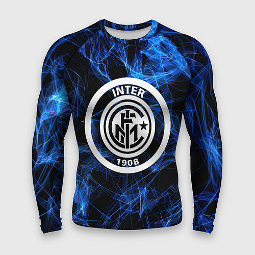 Мужской рашгард Inter smoke neon / 3D-принт – фото 1