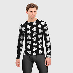 Рашгард мужской Annoying dog pattern - Undertale, цвет: 3D-принт — фото 2