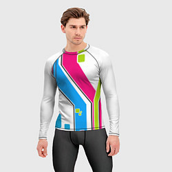 Рашгард мужской Цветное абстрактное искусство, цвет: 3D-принт — фото 2
