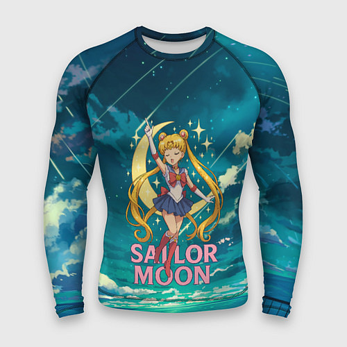 Мужской рашгард Sailor Moon на фоне неба / 3D-принт – фото 1