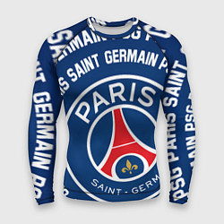 Рашгард мужской ПСЖ надписи по кругу, цвет: 3D-принт