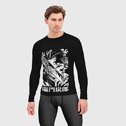 Рашгард мужской Клинок рассекающий демонов - slayer, цвет: 3D-принт — фото 2