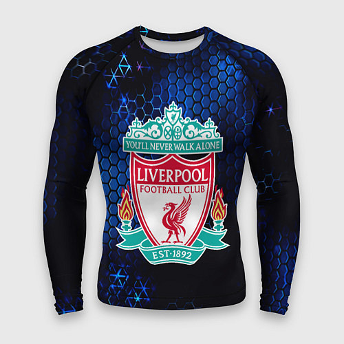 Мужской рашгард Ливерпуль соты броня / 3D-принт – фото 1