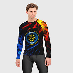 Рашгард мужской Интер битва огней, цвет: 3D-принт — фото 2