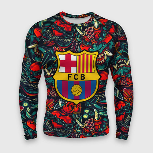Мужской рашгард Barcelona japan tatoo / 3D-принт – фото 1