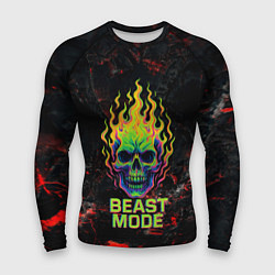 Рашгард мужской Beast mode череп, цвет: 3D-принт