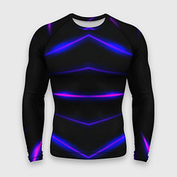 Мужской рашгард Color black neon stripes