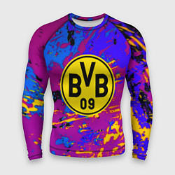 Мужской рашгард Borussia абстрактные краски