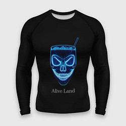 Мужской рашгард Neon skull cocktail