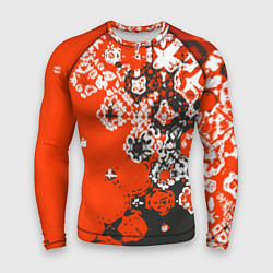 Рашгард мужской Красно-черная метаморфоза, цвет: 3D-принт