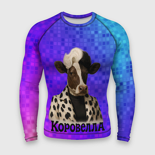 Мужской рашгард Коровелла корова модница / 3D-принт – фото 1