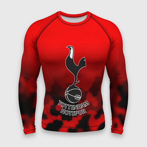 Мужской рашгард Тоттенхэм Хотспур камуфляж красный / 3D-принт – фото 1