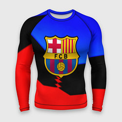 Мужской рашгард Barcelona спортивная геометрия