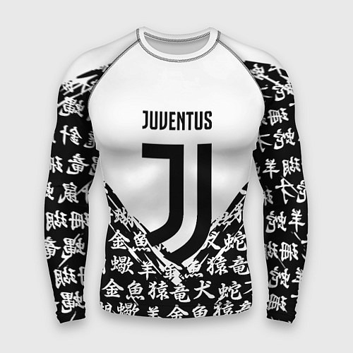 Мужской рашгард Juventus символы китайские / 3D-принт – фото 1
