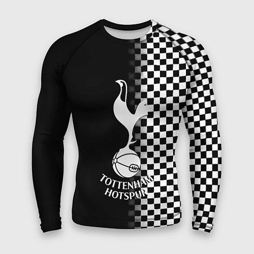 Мужской рашгард Тоттенхэм клетка шахматная / 3D-принт – фото 1